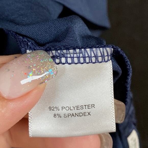 Peter Millar Mens Shirt Navy Short Sleeve Summer Crown Polo Stretch Medium - Picture 7 of 12